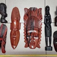 VECCHIE MASCHERE STATUE ARTE AFRICANA