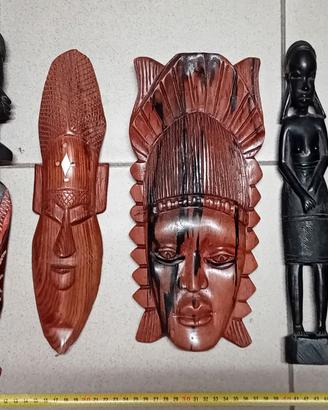 VECCHIE MASCHERE STATUE ARTE AFRICANA