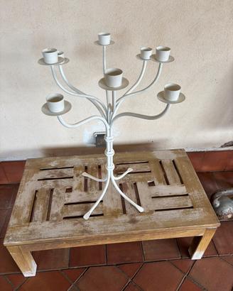 Candelabro in ferro battuto