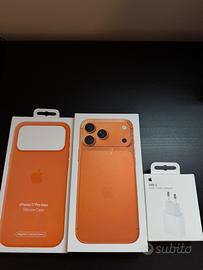 Iphone 17 pro max arancione piú accessori