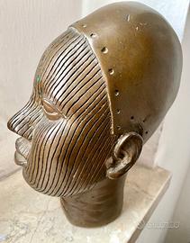 Arte africana - Testa in bronzo