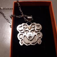 collana in acciaio versace 