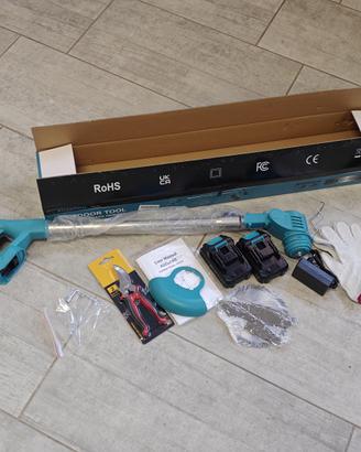 Decespugliatore 21V con 2 batterie e lame multiple