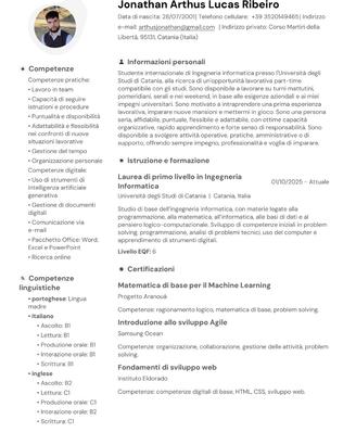Cameriere / back office / commesso / barista