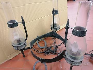 Lampadari ferro vintage rustici