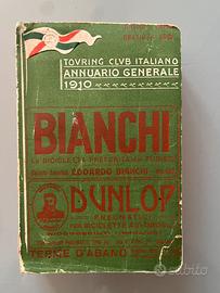Annuario Generale TCI 1910 Pirelli Bianchi