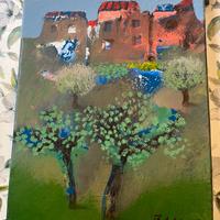 Manlio bacosi olio su tela quadro