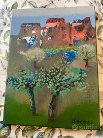 Manlio bacosi olio su tela quadro