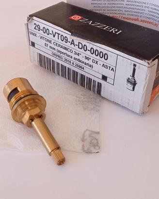 Vitone ceramico 3/4 -90°DX asta 57 mm apertura ant