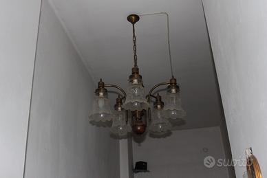 VINTAGE lampadario con campanelle