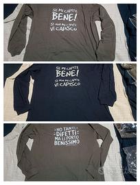 3 magliette maniche lunghe a 13€. CAD. Nuove XXL