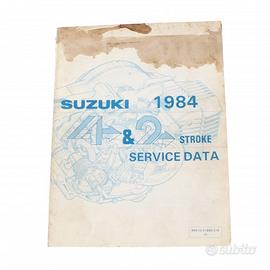 Dati di servizio moto Suzuki 2T e 4T del 1984