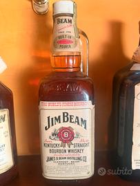 4 whisky anni 80 vintage Kentucky straight bourbon
