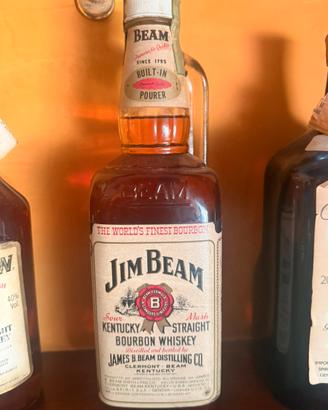 4 whisky anni 80 vintage Kentucky straight bourbon