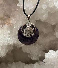 Ciondolo Ametista Mano di Fatima