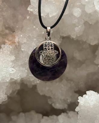 Ciondolo Ametista Mano di Fatima