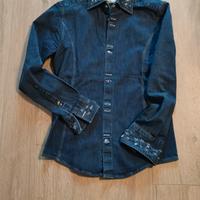 CAMICIA DI JEANS E COTONE