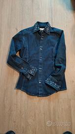 CAMICIA DI JEANS E COTONE