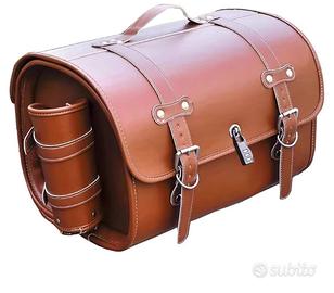 BAULETTO per moto in cuoio porta attrezzi