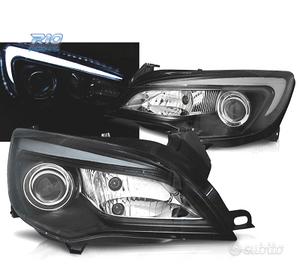 FARI PER OPEL ASTRA J 10-15 A TUBO LED NERO