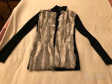 Da 25 a 20 € : CARDIGAN LANA CON INSERTI PELO