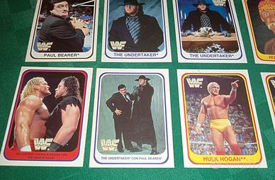 Carte Merlin anni 90 Hulk Hogan Undertaker WWF