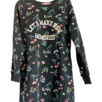 Abito in felpa garzata per bambina