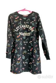 Abito in felpa garzata per bambina