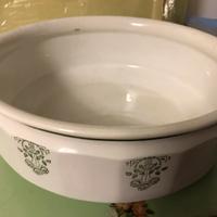 Catino d’epoca e pitale in ceramica di Laveno