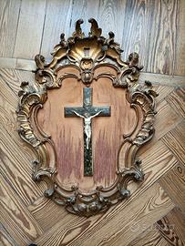 Crocefisso barocco ottocento