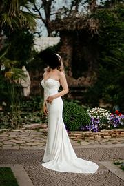 Abito da sposa 2 in 1 fatto a mano – pezzo unico