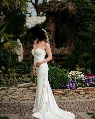 Abito da sposa 2 in 1 fatto a mano – pezzo unico