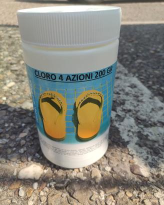 cloro per piscina tavolette da 200  gr