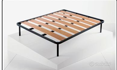 Struttura letto matrimoniale doghe legno