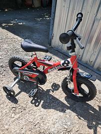 Bicicletta con rotelle 