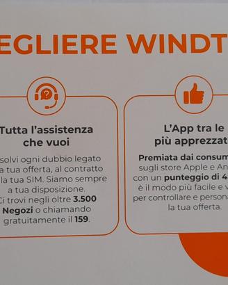 scheda sim windtre
