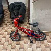 Bici spiderman per bambini dai 3 ai 5 anni