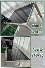 Tavolo in vetro nero allungabile