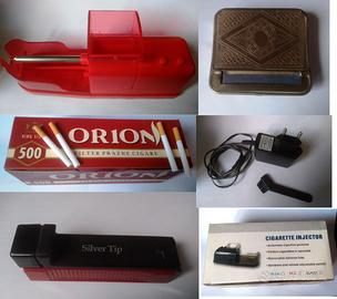 MACCHINETTA PER SIGARETTE ELETTRICA + 3 KIT MANUAL