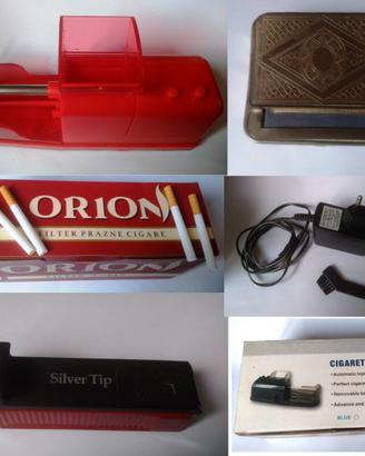 MACCHINETTA PER SIGARETTE ELETTRICA + 3 KIT MANUAL