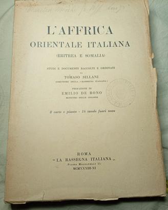 l'Africa orient.Italiana (Eritrea e Somalia)  1933