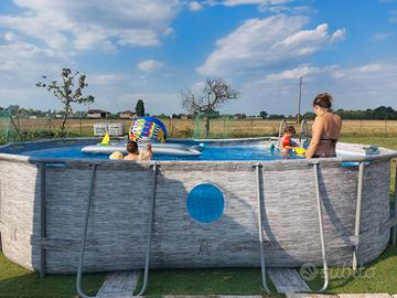 Piscina Ovale 488×305x107cm. Steel Pro Max Bestway