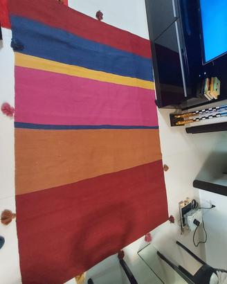 Tappeto in tessuto multicolor
