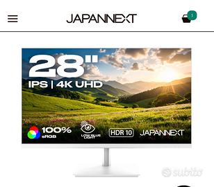 Schermo Japannext NUOVO 28’’ 4 UHD