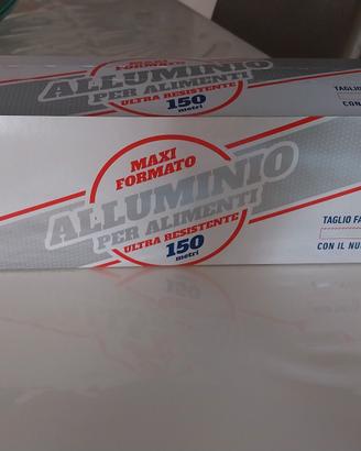 rotolo di carta alluminio  da 150 mt
