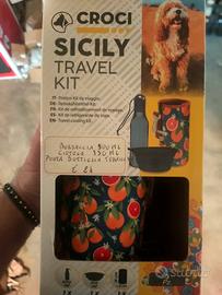 Kit viaggio cane borraccia ciotola portabottiglia