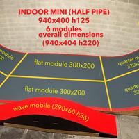 RAMPA SKATE MINI (HALF PIPE) INDOOR
