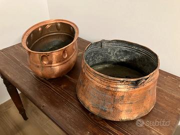 Vasi rame battuti a mano