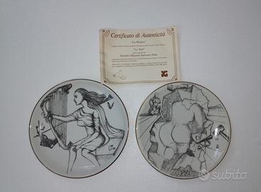 set 2 piatti decorativi Salvador Dalì