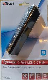 Hub 7 porte usb 2.0 Trust Pyramid